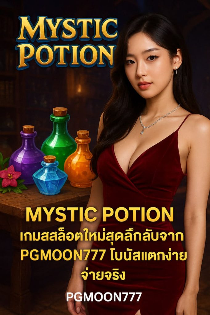 MYSTIC POTION เกมสล็อตใหม่สุดลึกลับจาก PGMOON777 โบนัสแตกง่าย จ่ายจริง