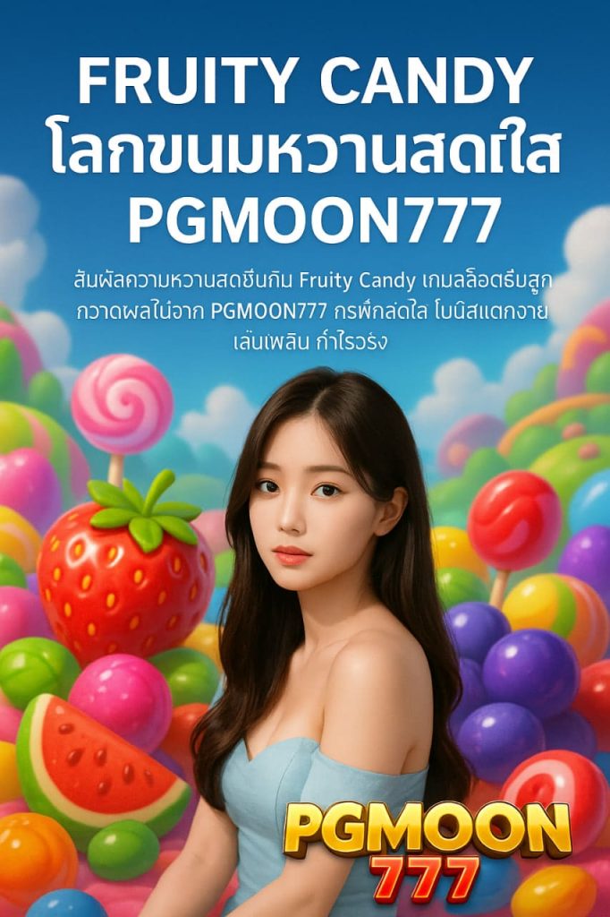 FRUITY CANDY โลกขนมหวานสีสันสดใส สล็อตแตกง่าย PGMOON777