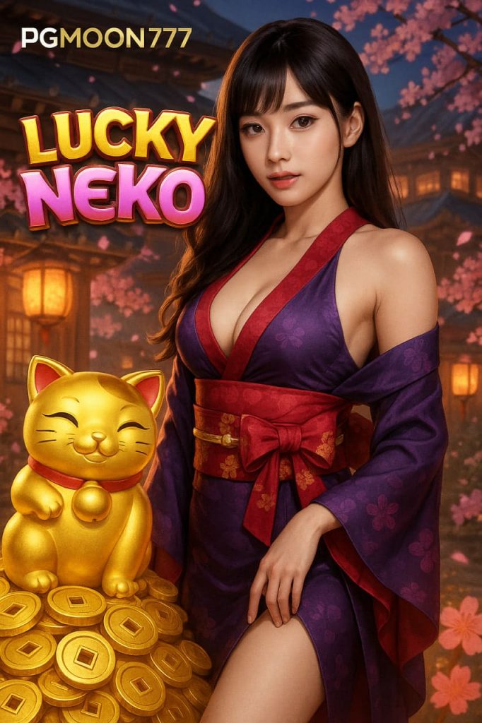 LUCKY NEKO สล็อตแมวนำโชคยอดฮิตแตกง่าย PGMOON777