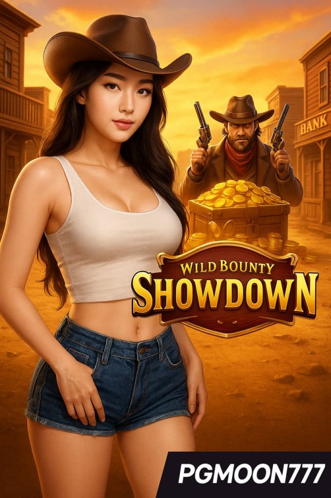 WILD BOUNTY SHOWDOWN สล็อตคาวบอยล่าค่าหัว แตกง่ายกับ PGMOON777