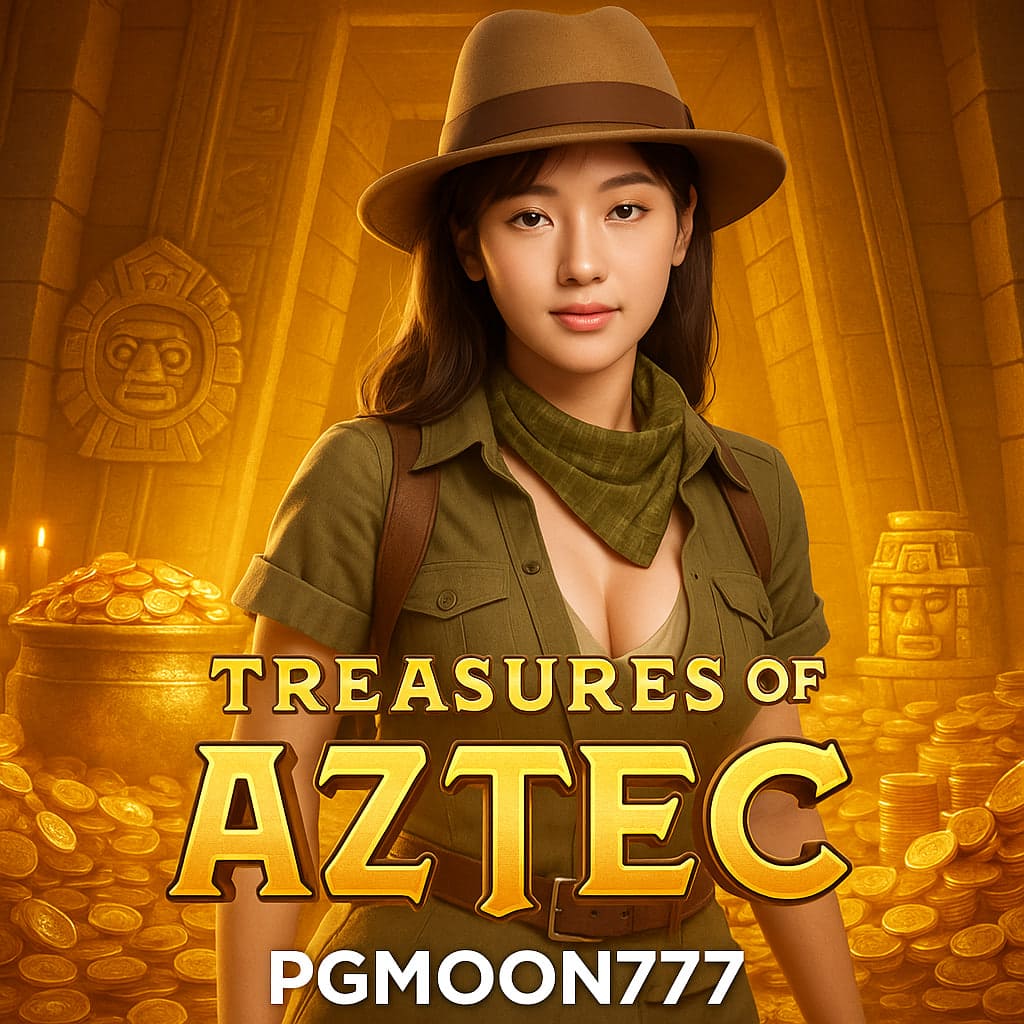 PGMOON777 พาคุณล่าขุมทรัพย์ทองคำใน TREASURES OF AZTEC สล็อตสาวถ้ำสุดตื่นเต้น