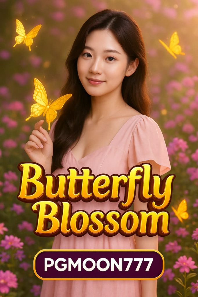 Butterfly Blossom สล็อตผีเสื้อแห่งโชคจาก PGMOON777 แตกง่ายทุกวัน